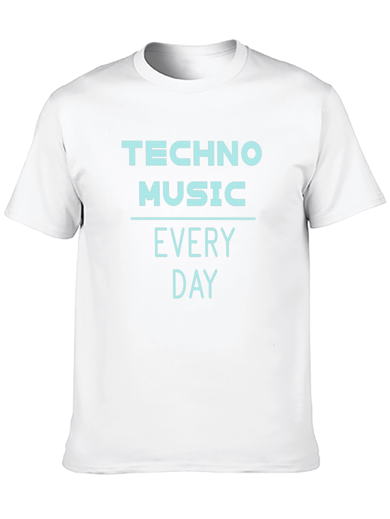 Techno Music Everyday Graphic Tee - Black