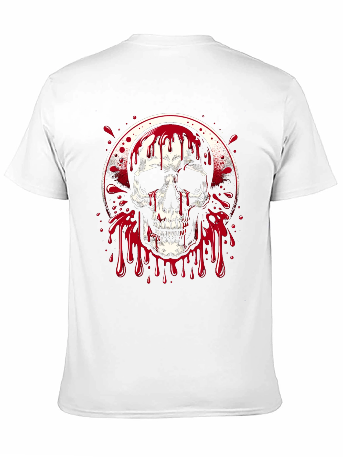 Bleeding Skull Graphic Tee - Black