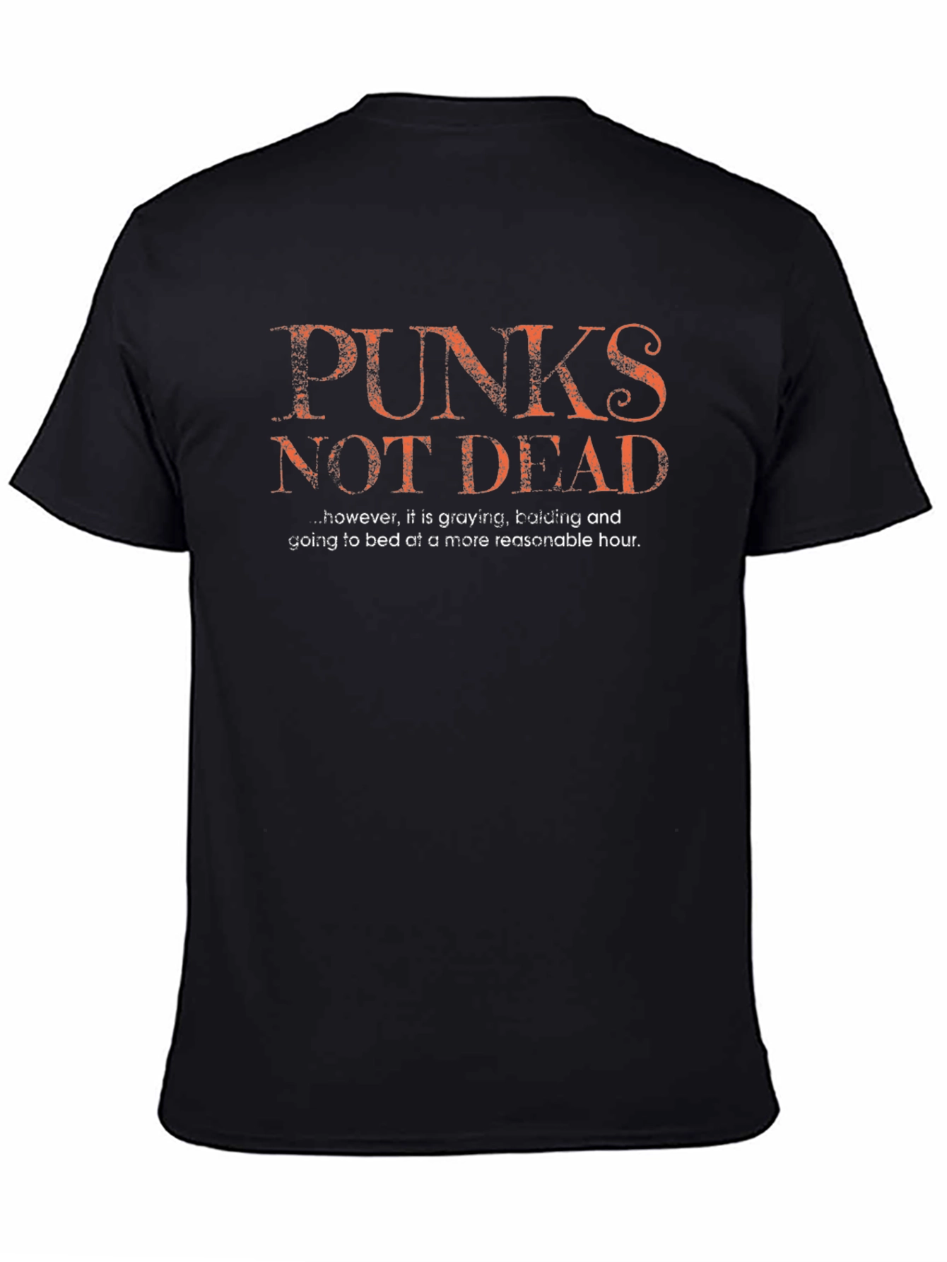 Punks Not Dead Funny Graphic T-Shirt