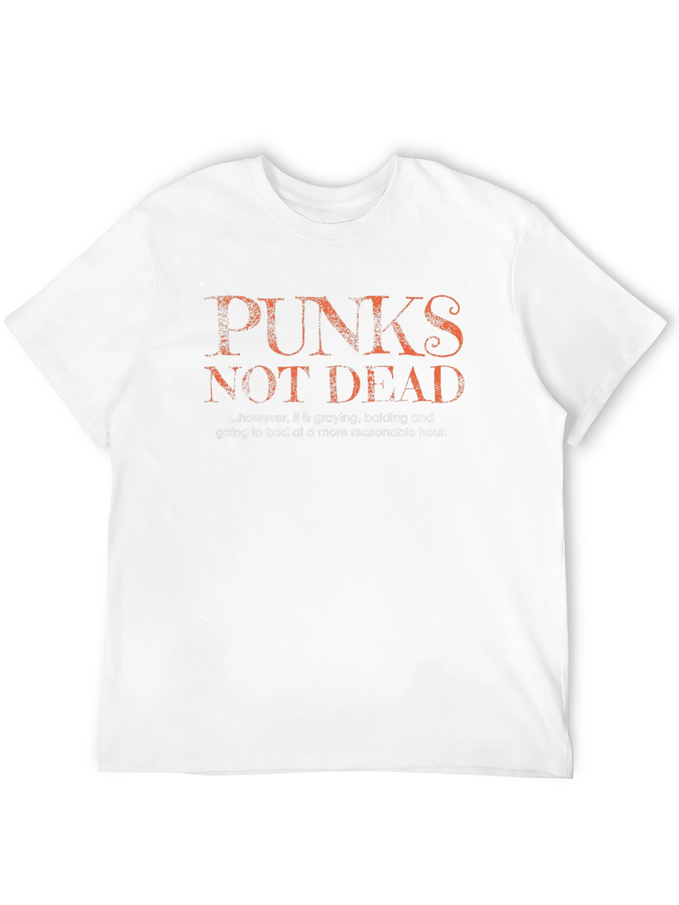 Punks Not Dead Funny Graphic T-Shirt