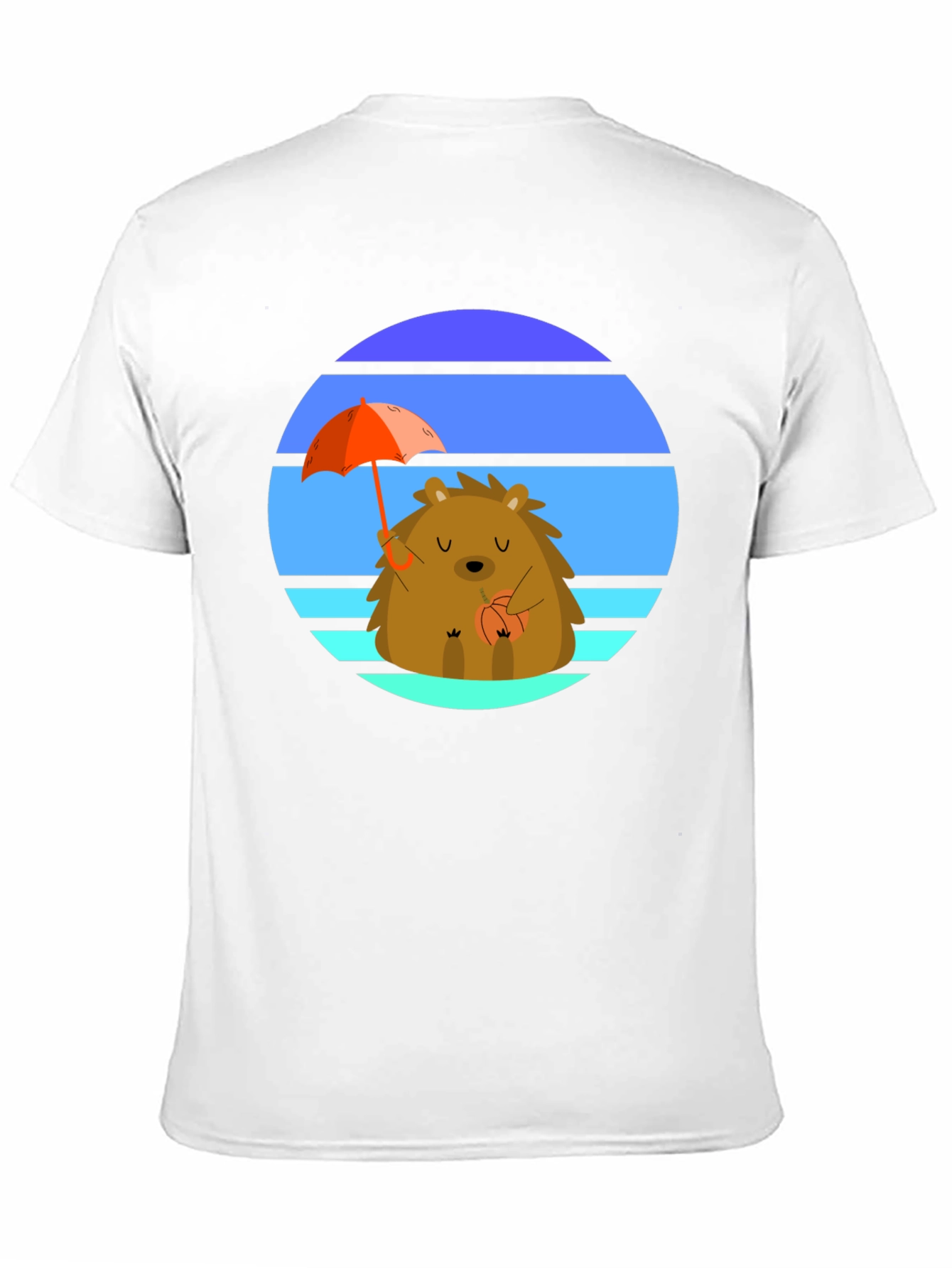 Cute Hedgehog Sunset Graphic Tee