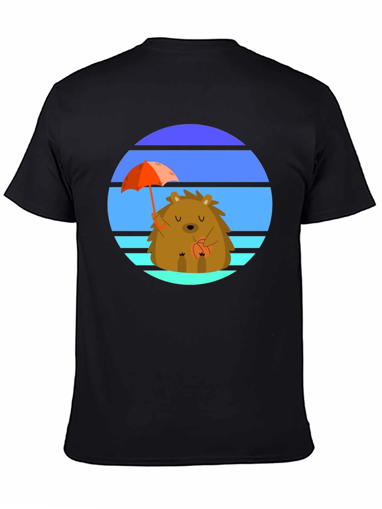 Cute Hedgehog Sunset Graphic Tee
