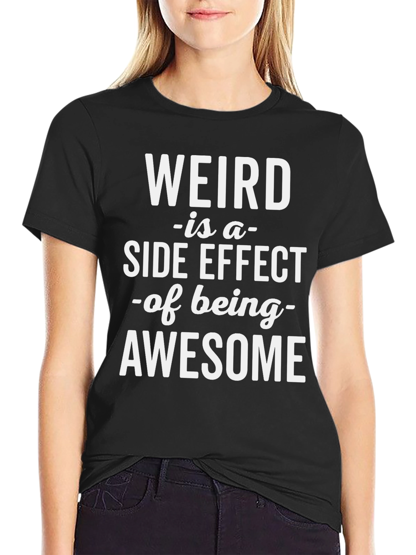 Weird is Awesome Tee - Funny Slogan T-Shirt