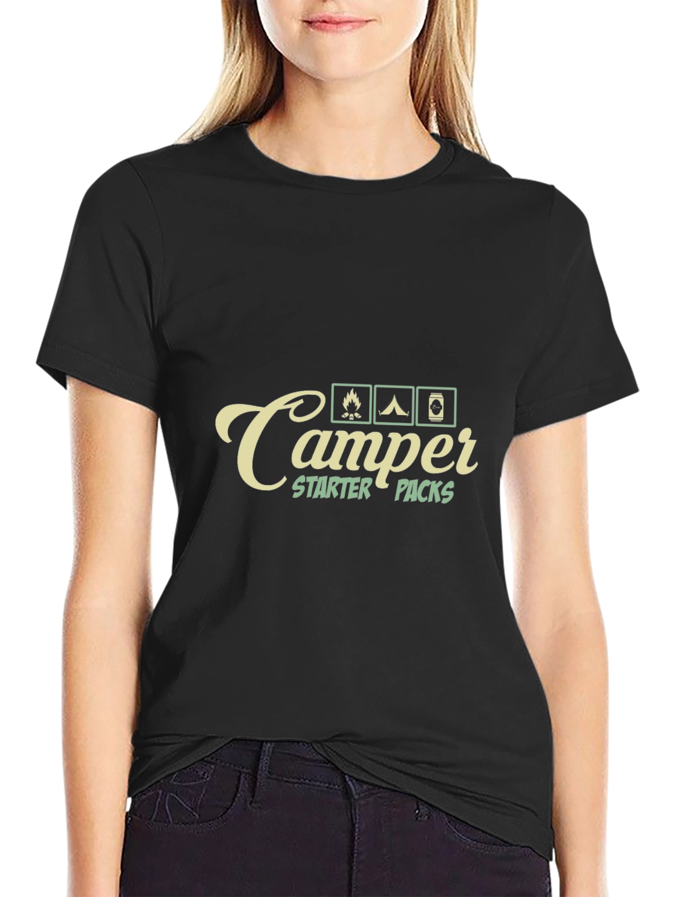 Camper Starter Packs Graphic T-Shirt - Camping Adventure Tee