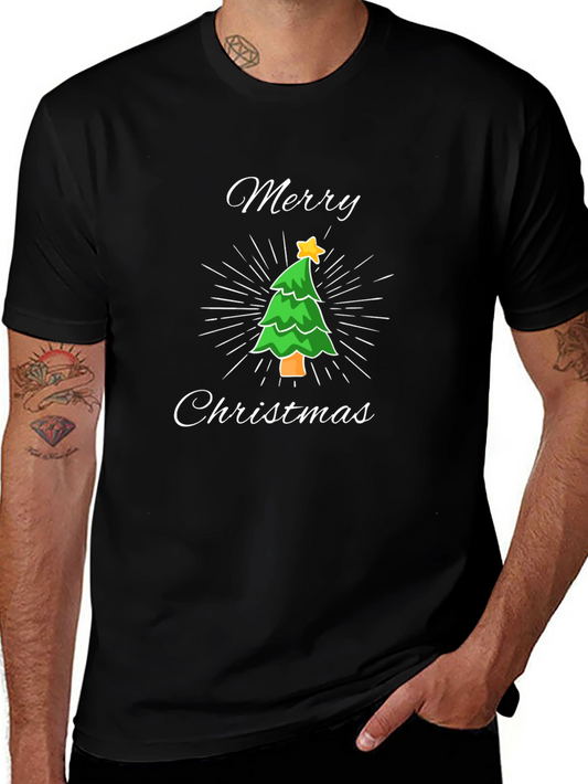 Merry Christmas Tree T-Shirt - Holiday Festive Tee