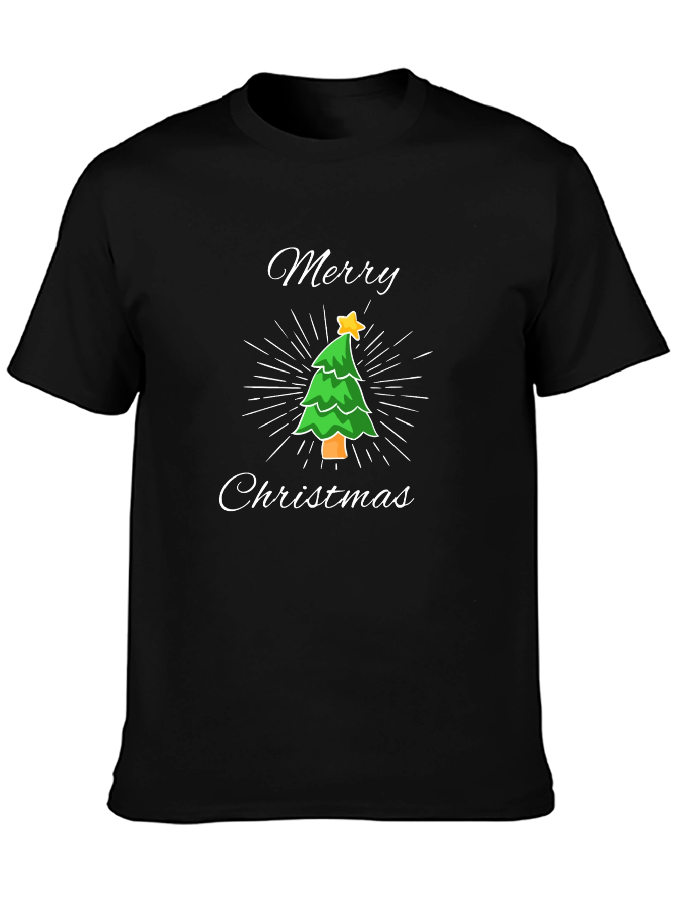 Merry Christmas Tree T-Shirt - Holiday Festive Tee