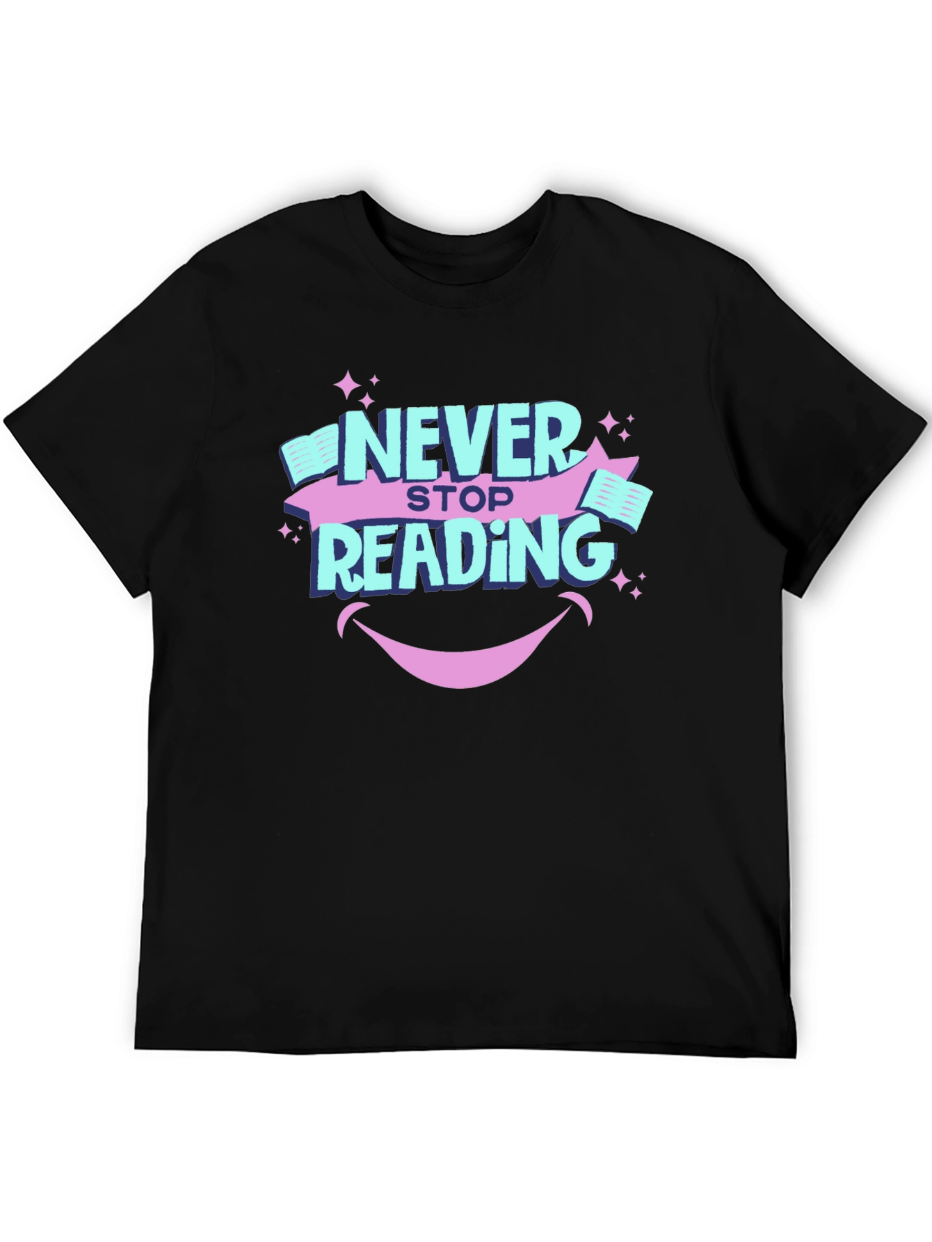Never Stop Reading Graphic T-Shirt