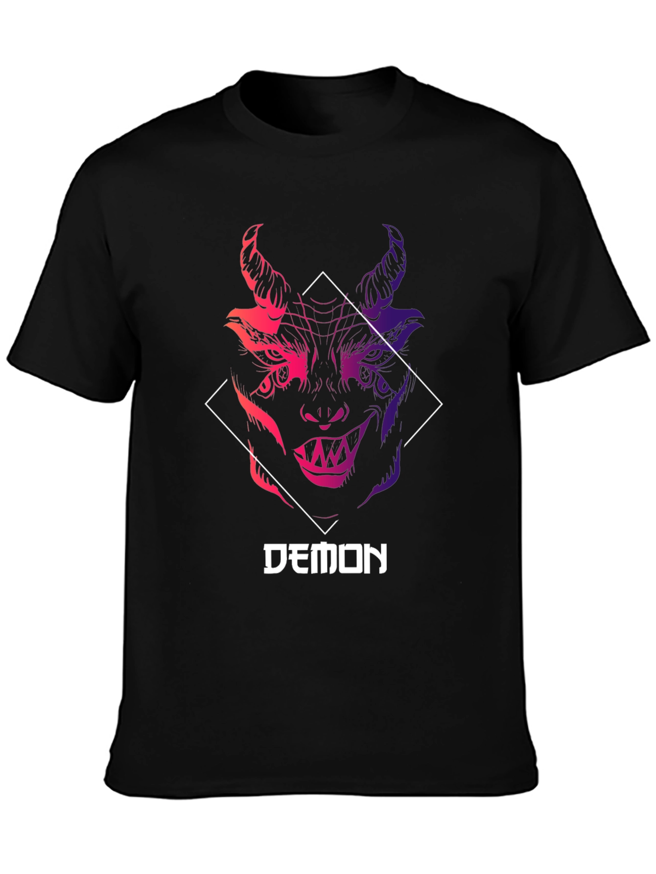 Mens Demon Graphic Tee - Unique Design