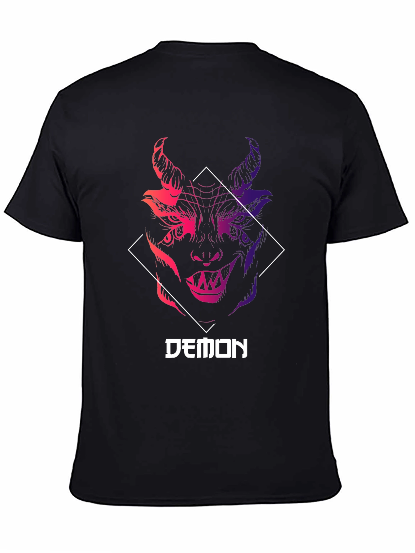 Mens Demon Graphic Tee - Unique Design