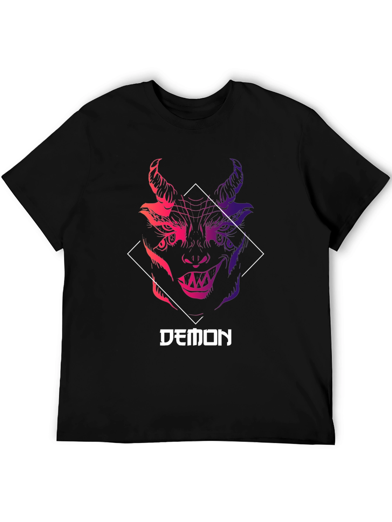 Mens Demon Graphic Tee - Unique Design