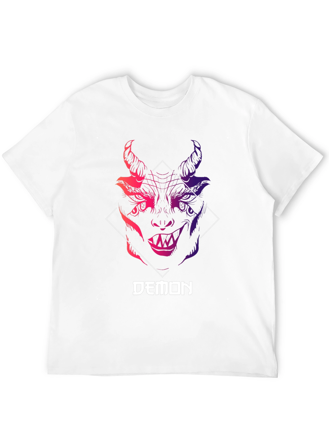 Mens Demon Graphic Tee - Unique Design