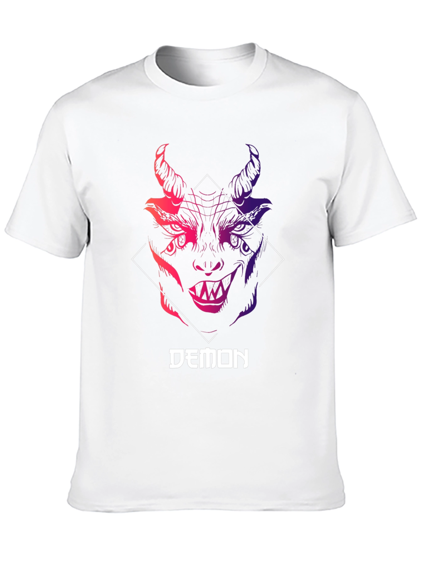 Mens Demon Graphic Tee - Unique Design