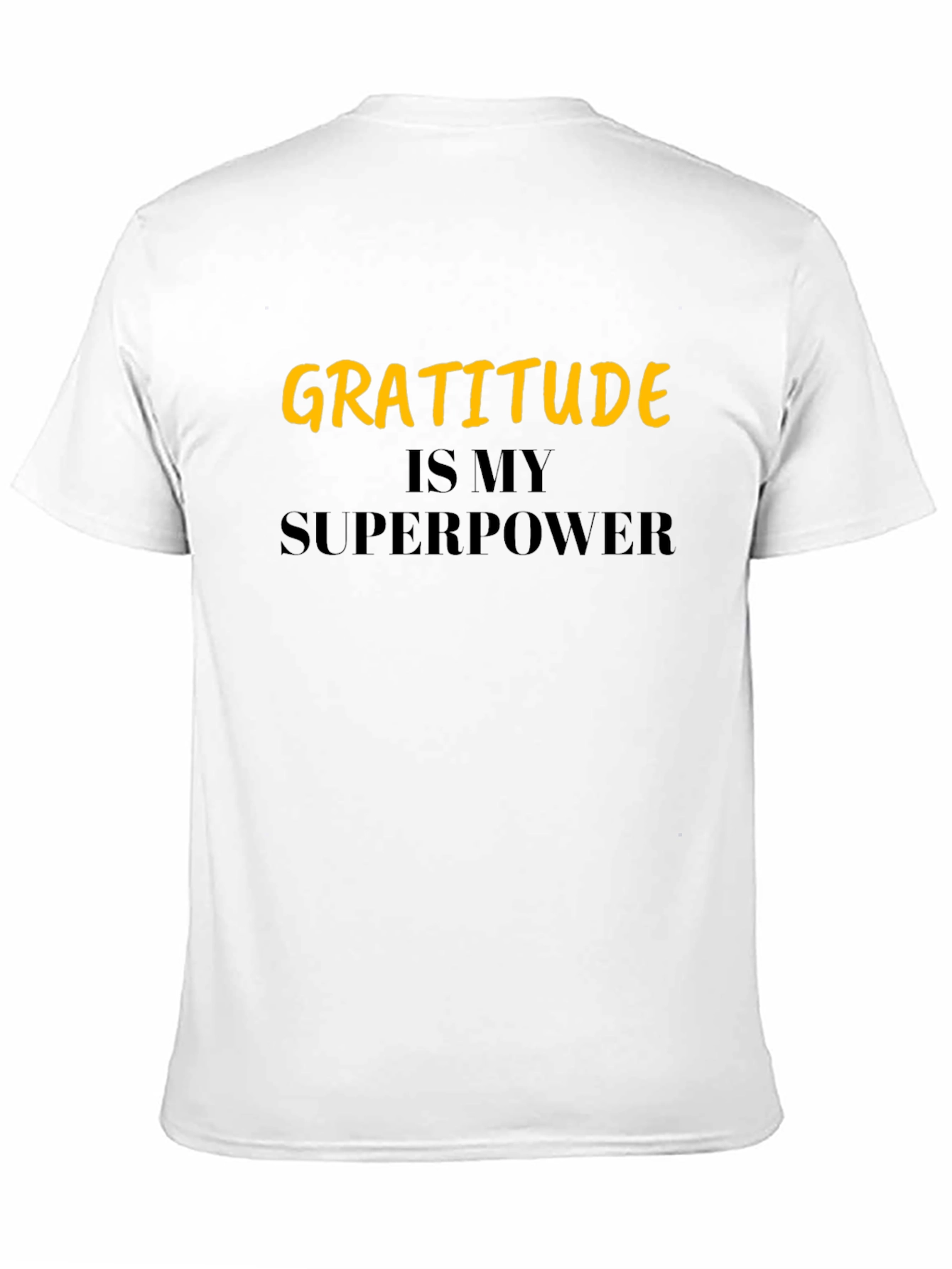 Gratitude is My Superpower Black T-Shirt