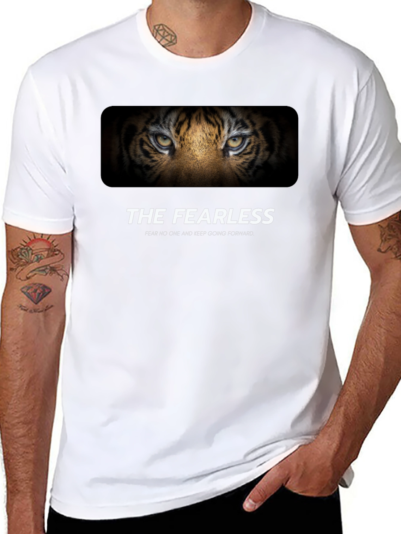 The Fearless Tiger Graphic Tee - Bold Statement Shirt