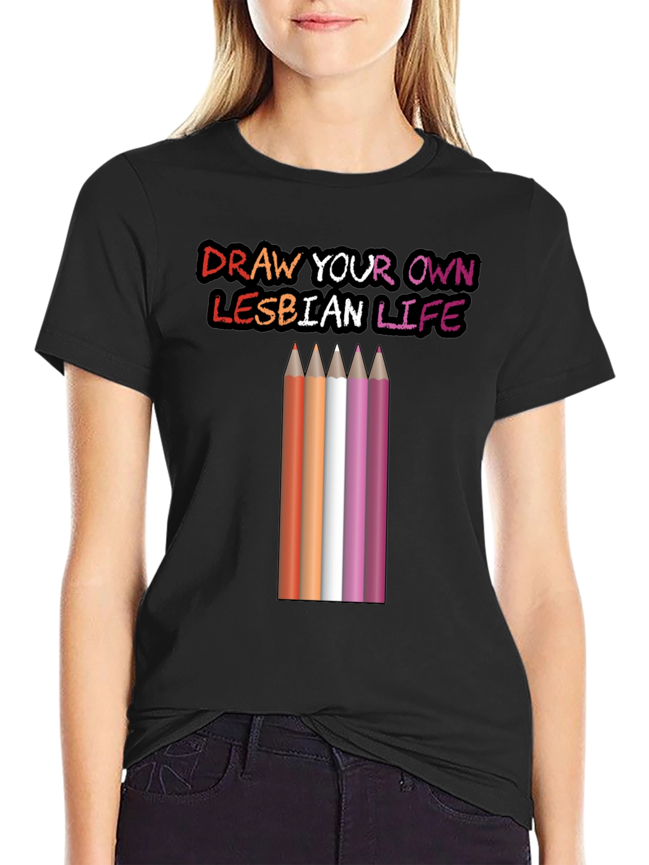 Draw Your Own Lesbian Life T-Shirt