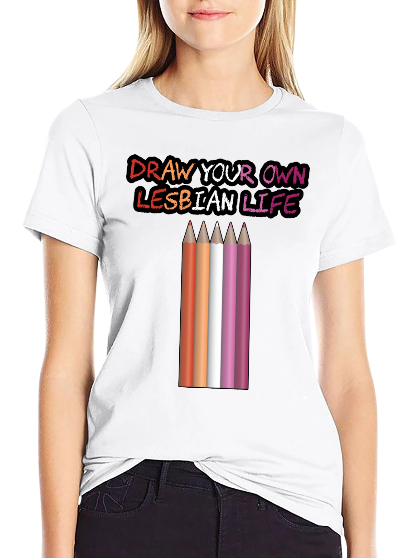 Draw Your Own Lesbian Life T-Shirt