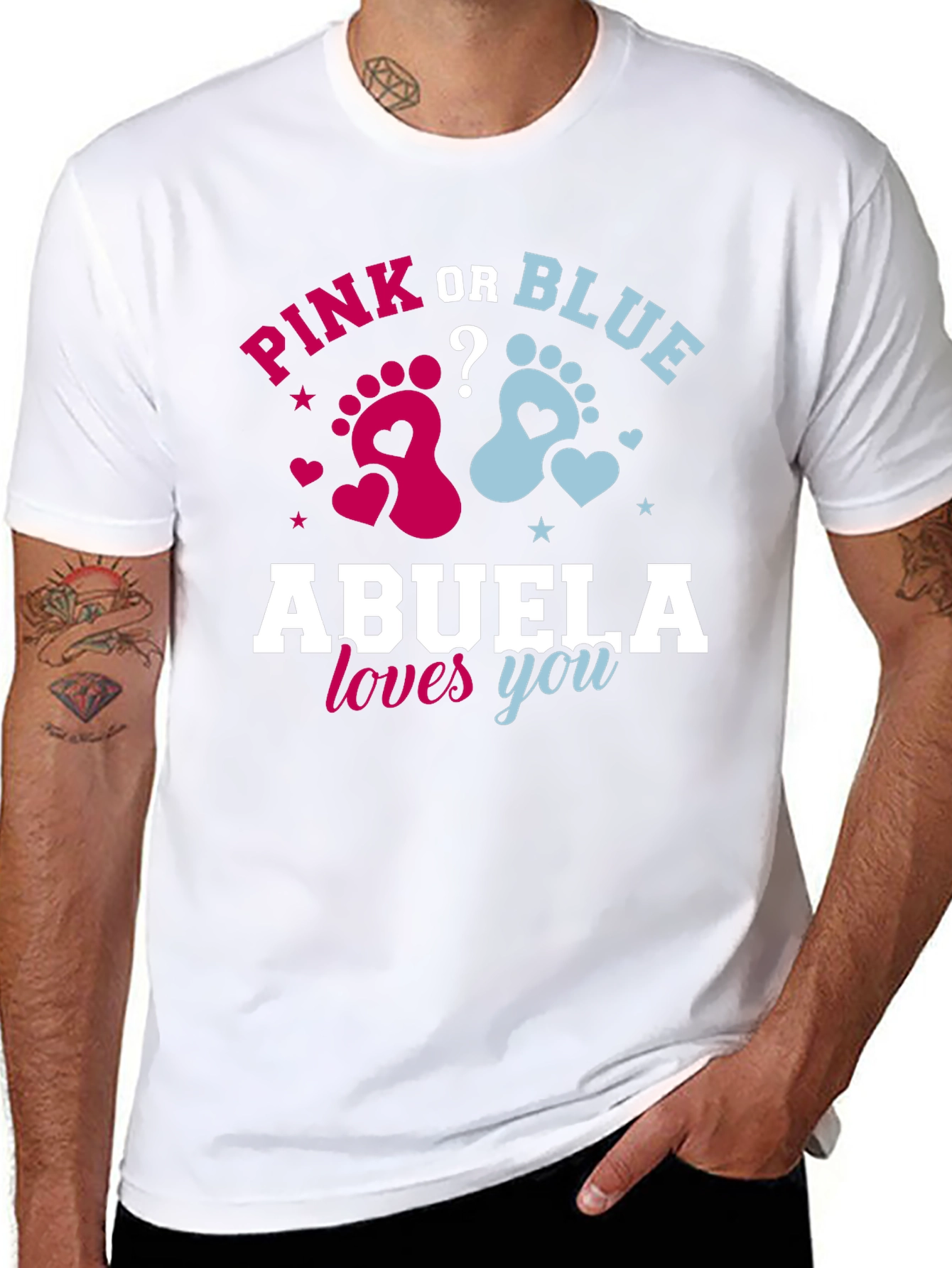 Pink or Blue Abuela Loves You T-Shirt