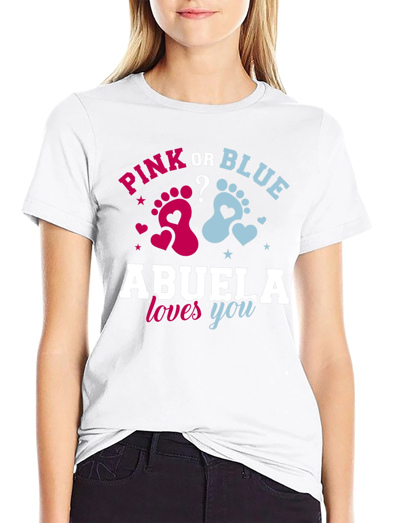 Pink or Blue Abuela Loves You T-Shirt