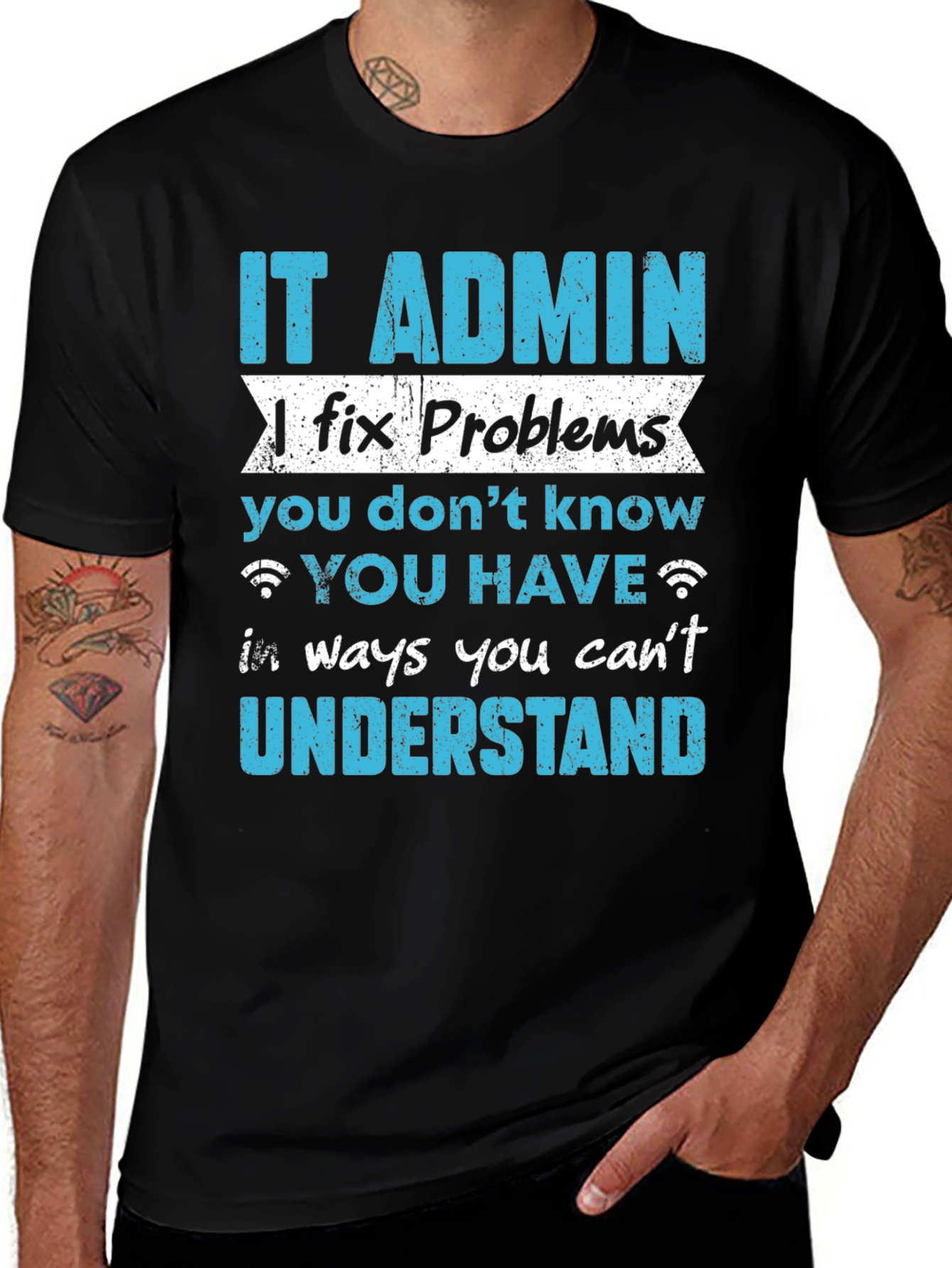 IT Admin Fixes Problems T-Shirt