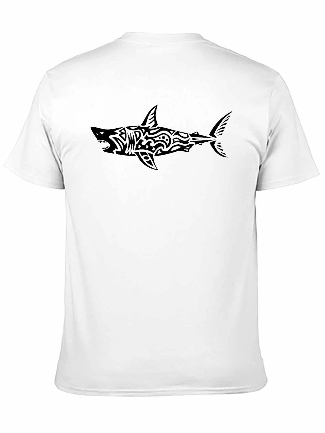 Mens Black Shark Graphic T-Shirt