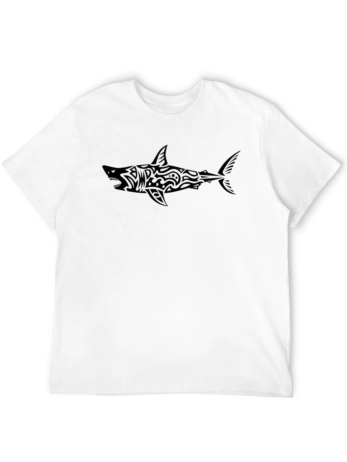 Mens Black Shark Graphic T-Shirt