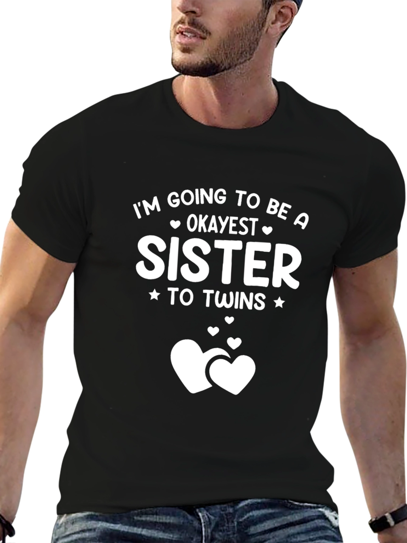 Okayest Sister to Twins Graphic T-Shirt