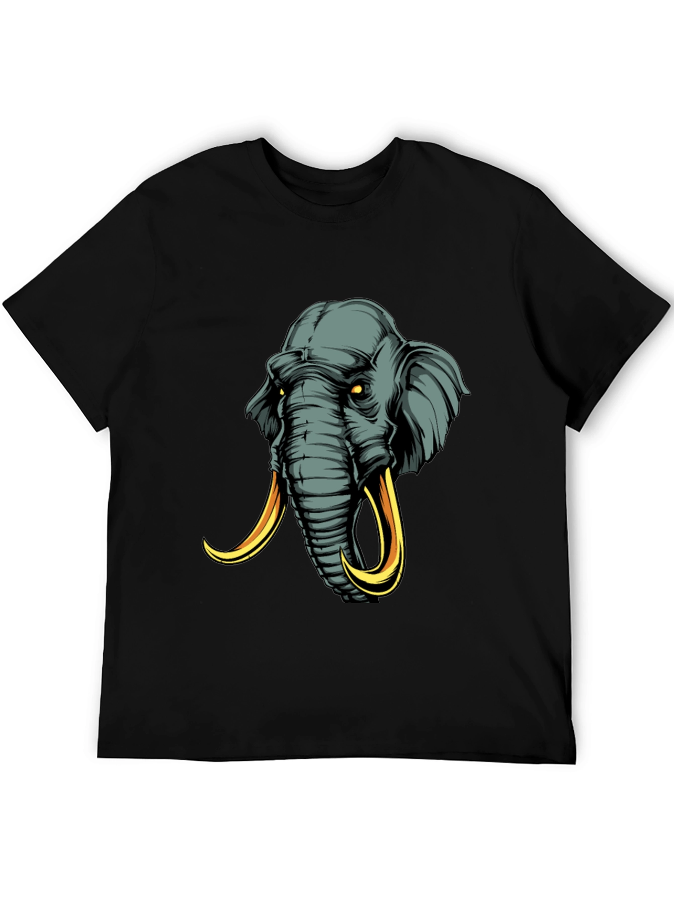 Elephant Graphic Tee - Mens Black T-Shirt