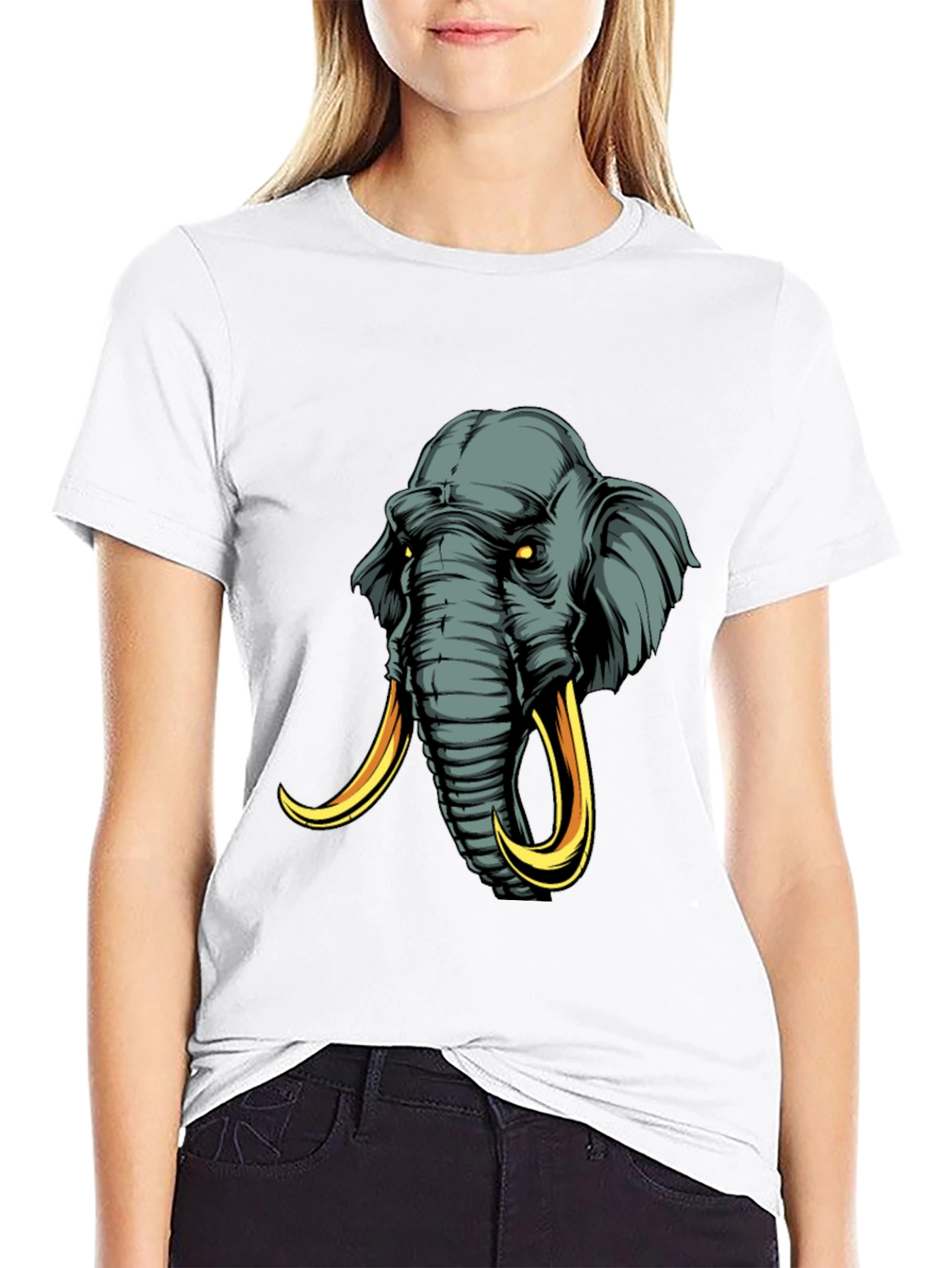 Elephant Graphic Tee - Mens Black T-Shirt