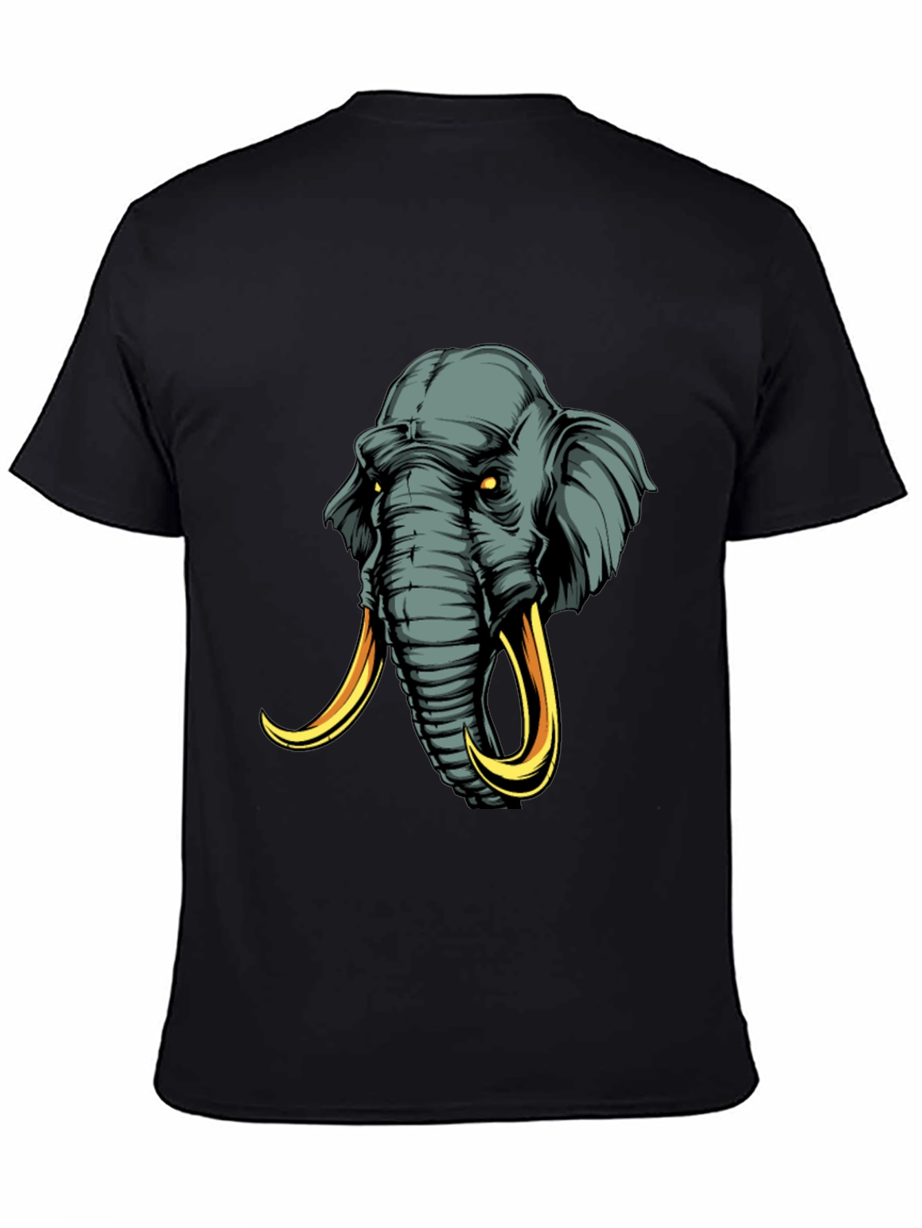 Elephant Graphic Tee - Mens Black T-Shirt