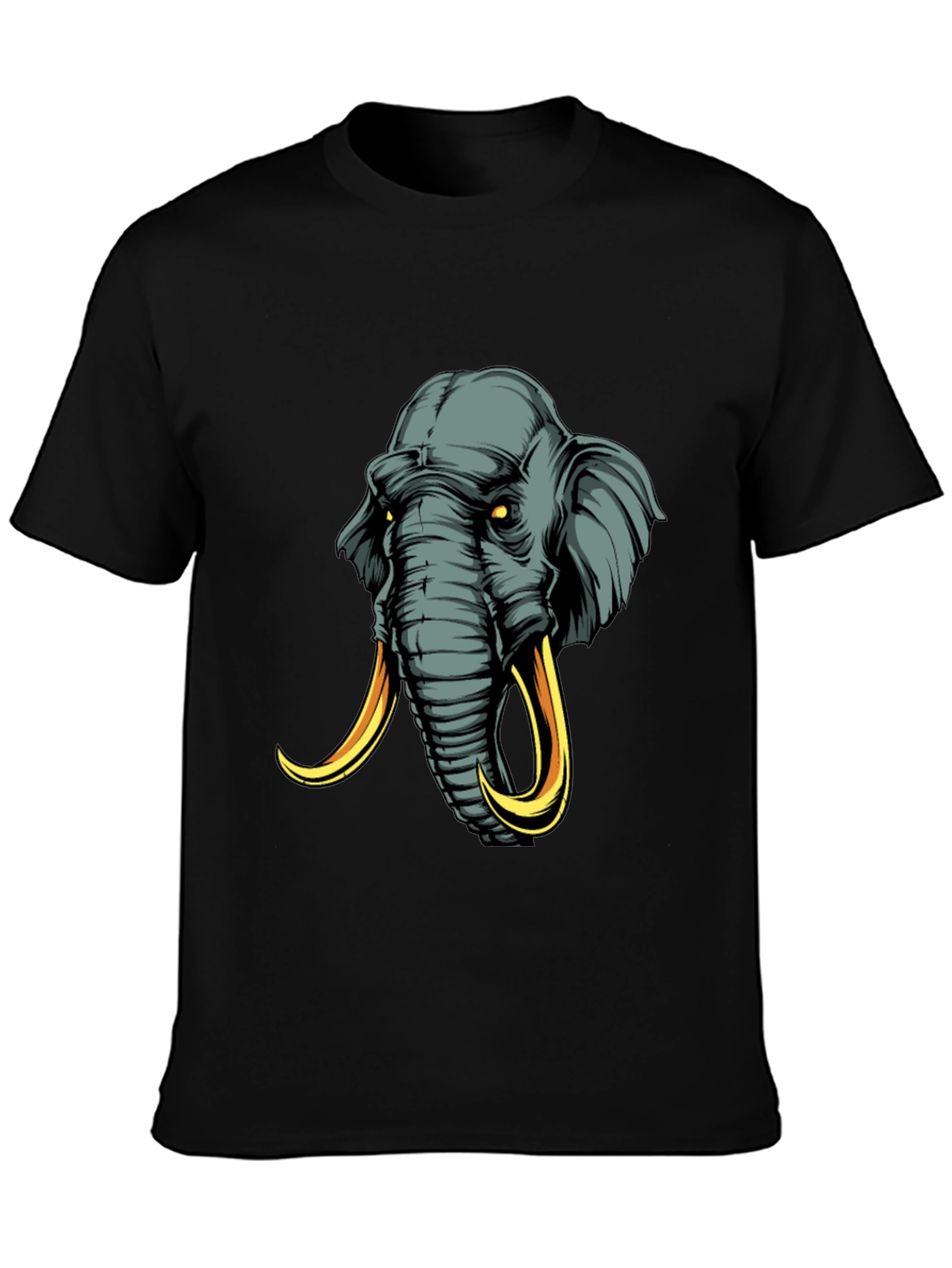 Elephant Graphic Tee - Mens Black T-Shirt