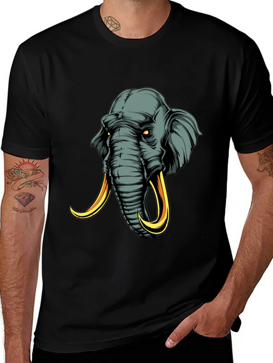 Elephant Graphic Tee - Mens Black T-Shirt