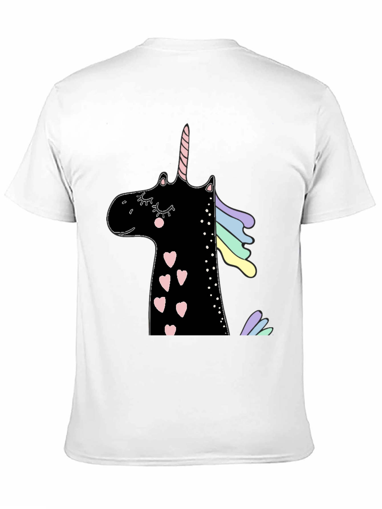 Unicorn Heart Black T-Shirt