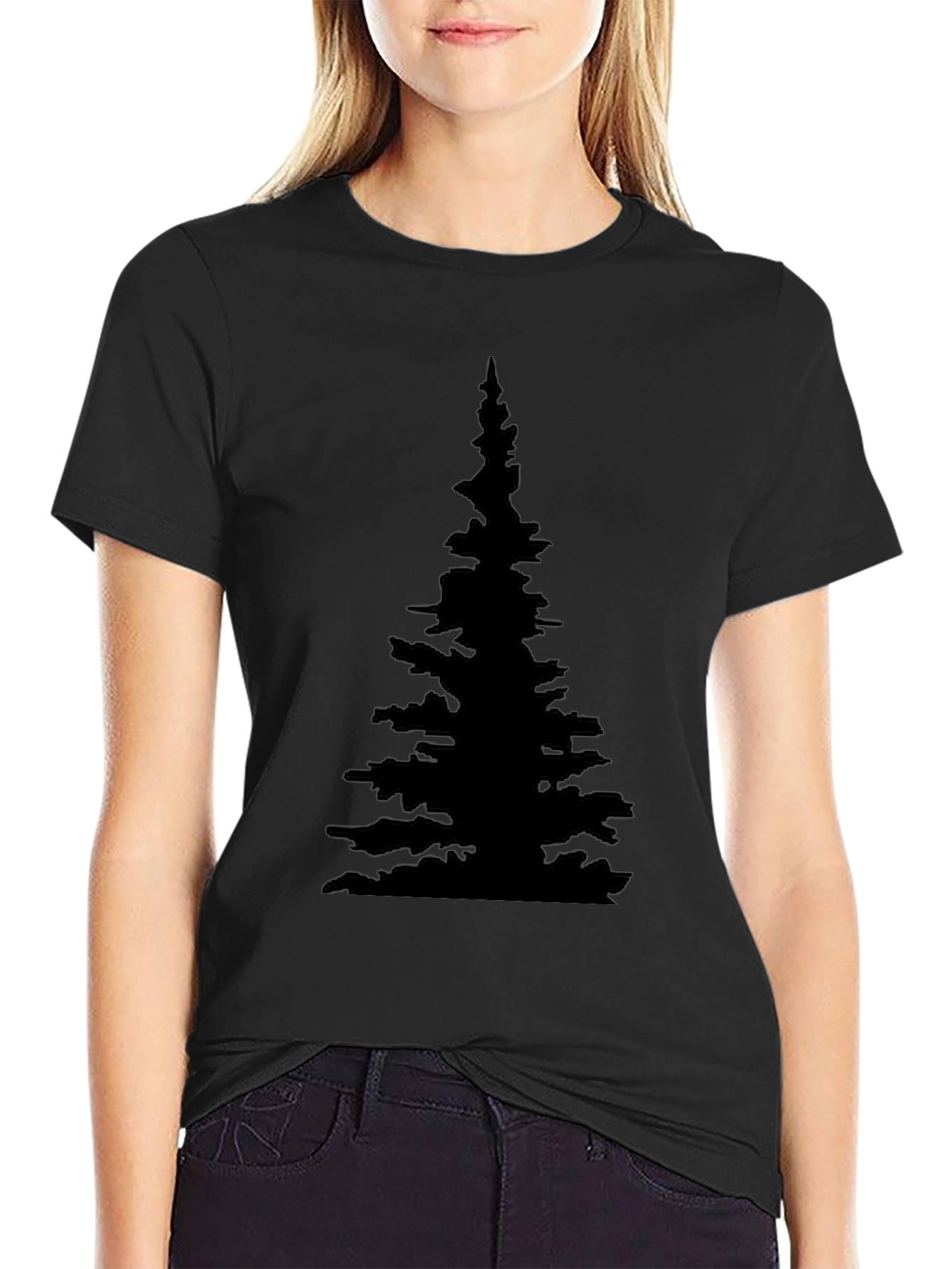 Black Tree Silhouette T-Shirt