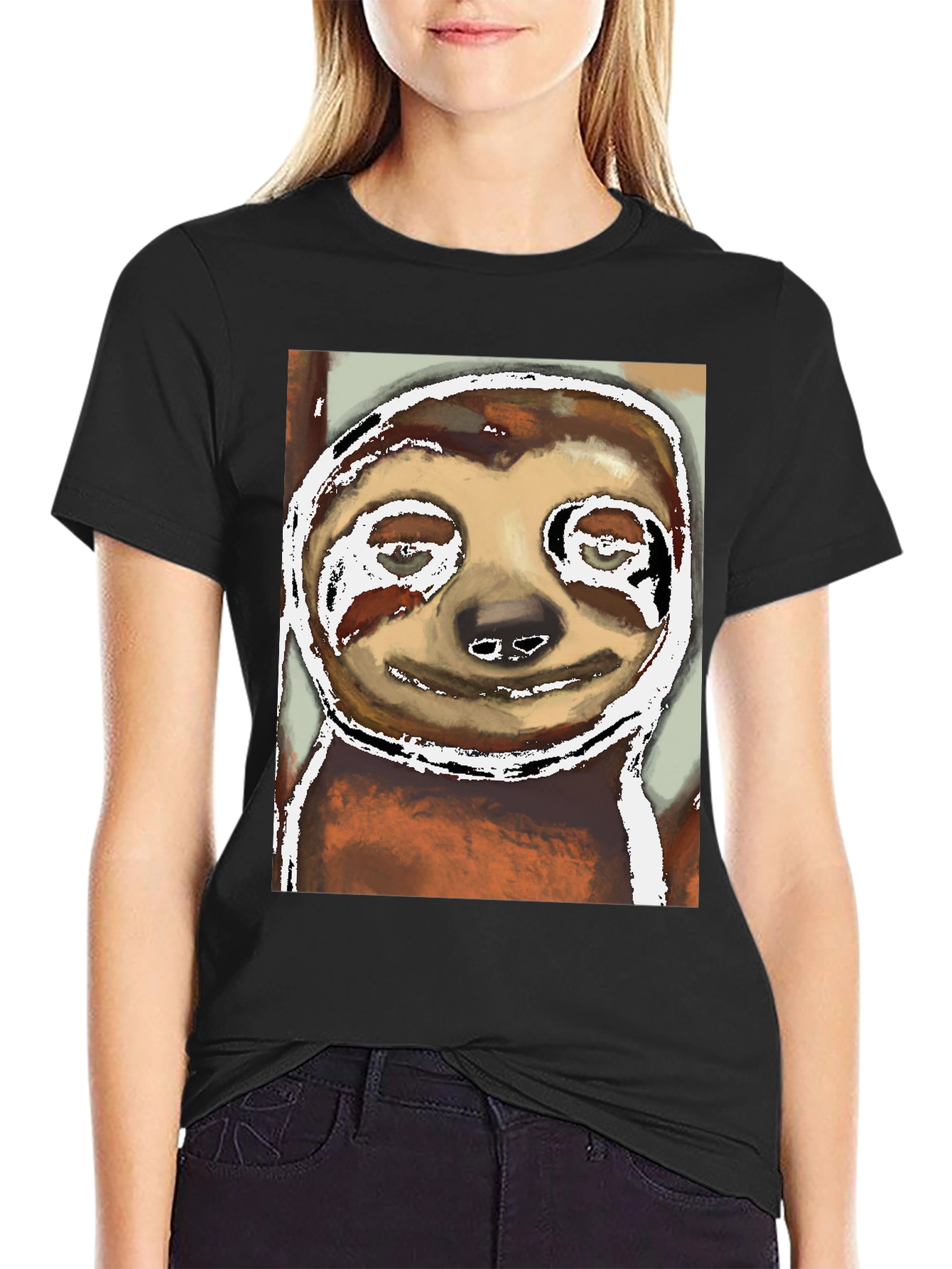 Sloth Graphic Tee -  Unique Artistic Print