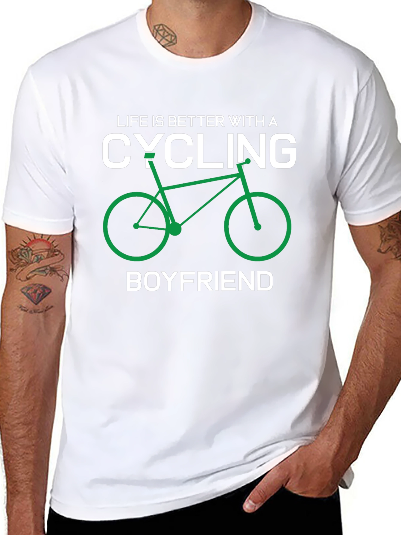 Cycling Boyfriend Graphic T-Shirt