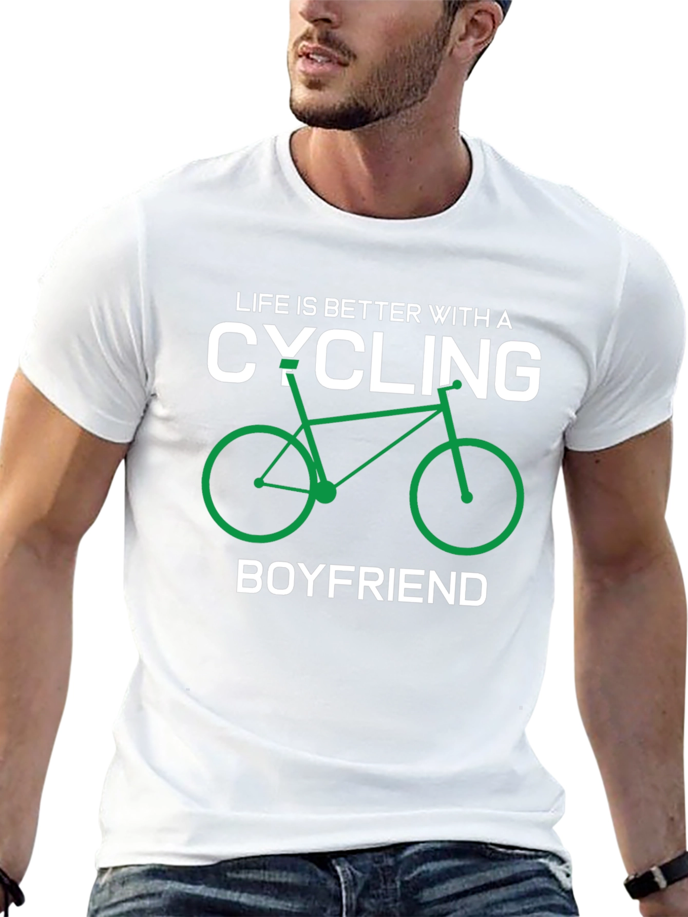 Cycling Boyfriend Graphic T-Shirt