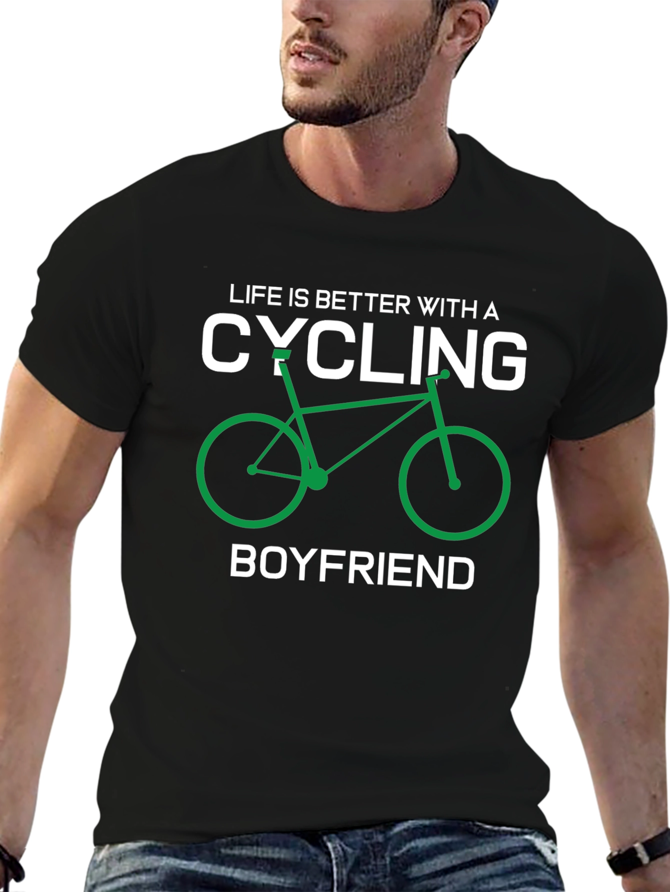 Cycling Boyfriend Graphic T-Shirt