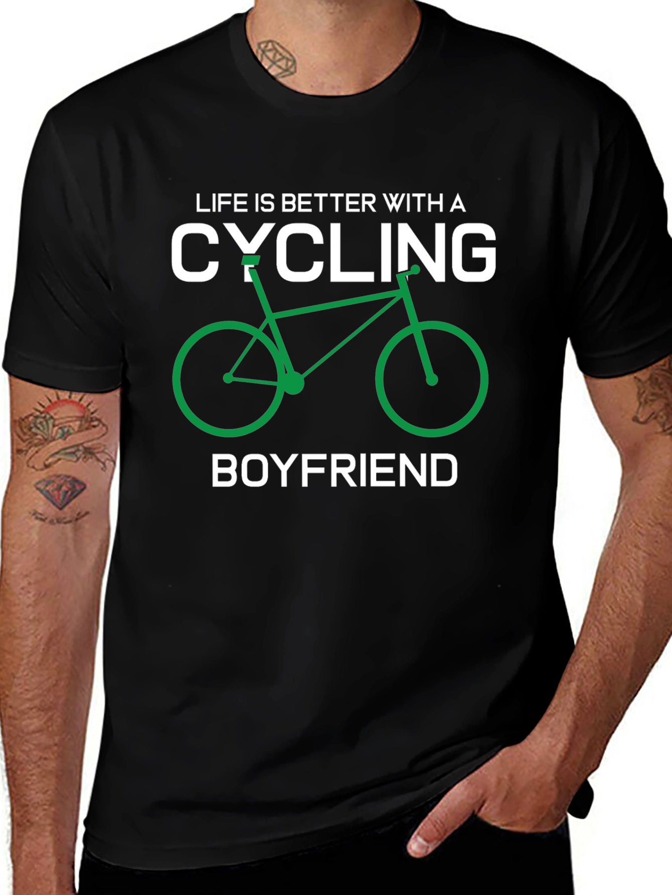Cycling Boyfriend Graphic T-Shirt