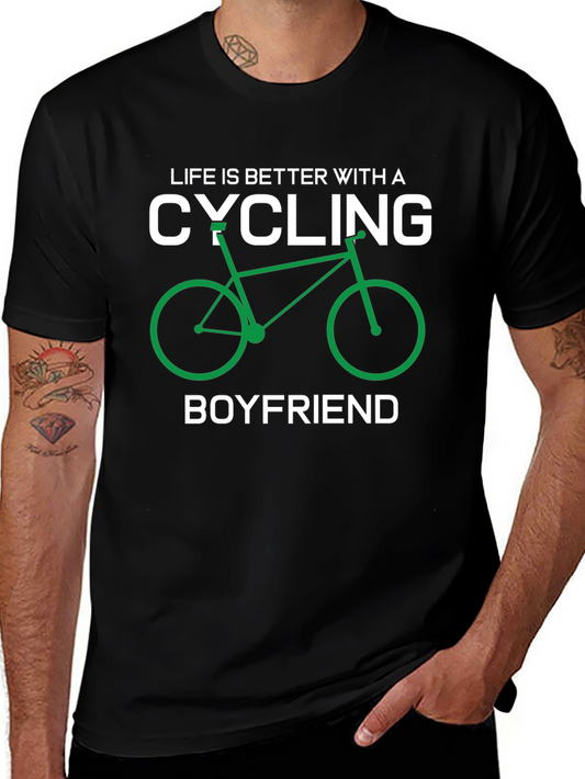 Cycling Boyfriend Graphic T-Shirt