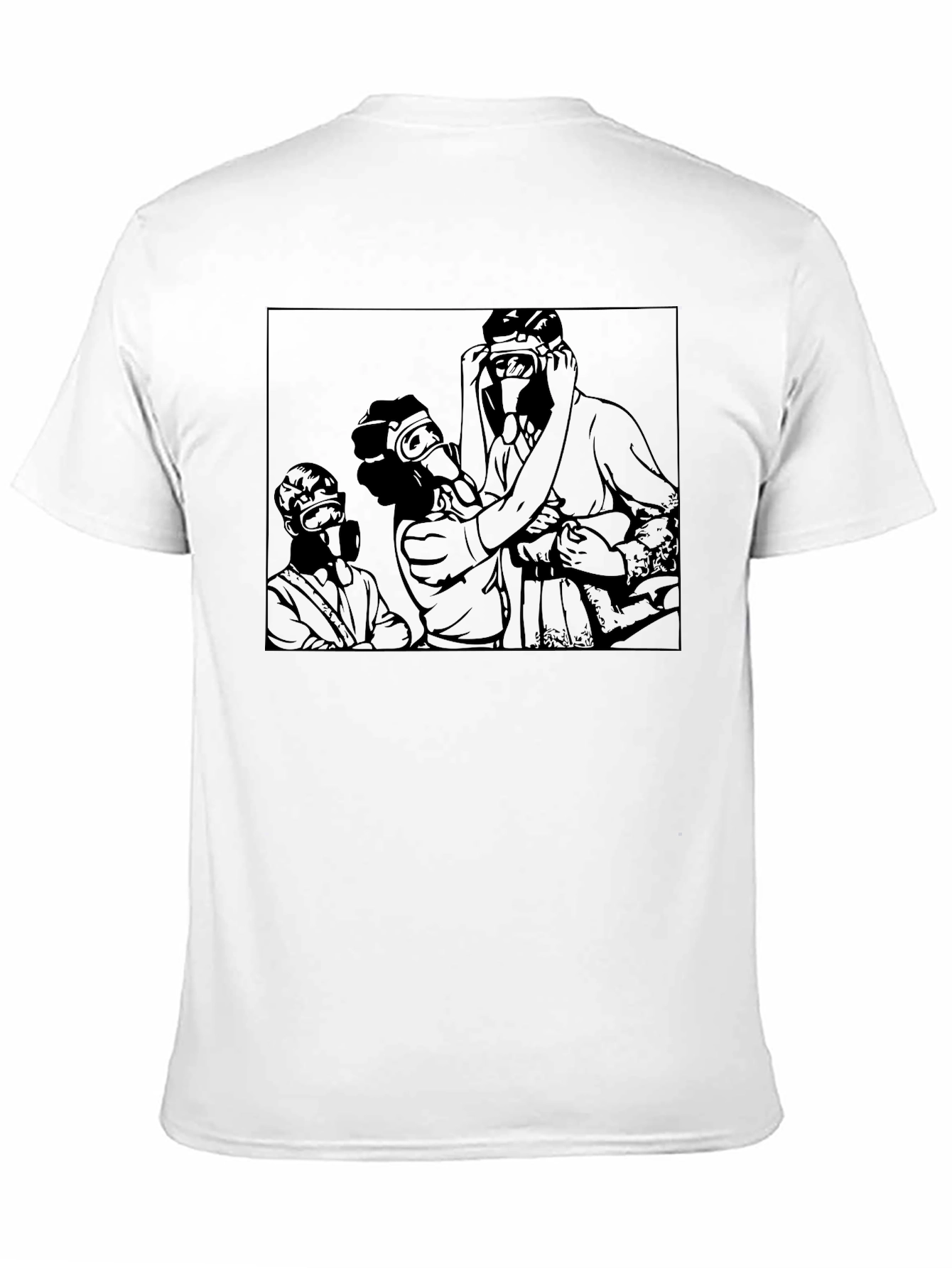 Gas Mask Graphic Tee - Dark Humor Fashion