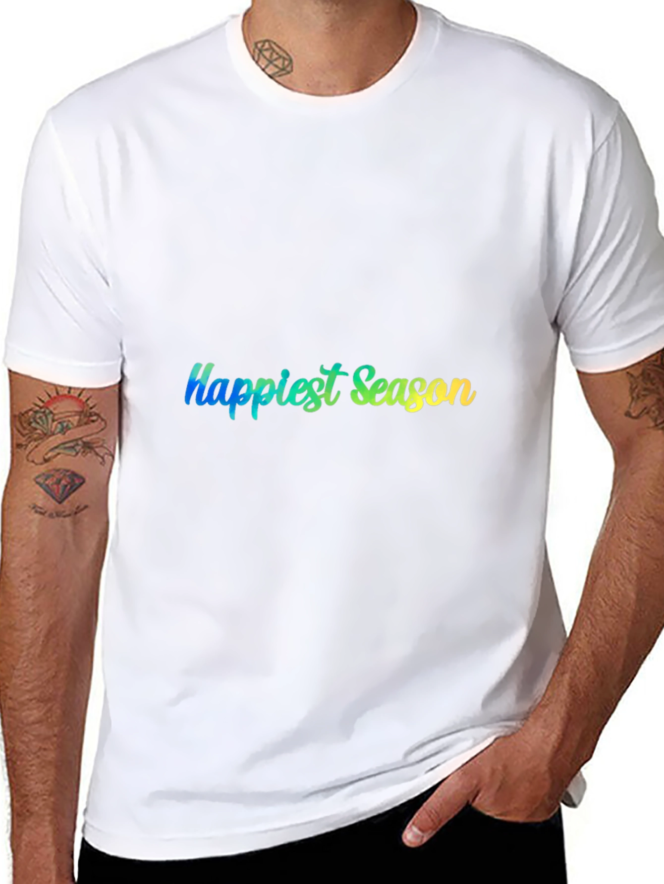 Happiest Season Black Crew Neck Tee