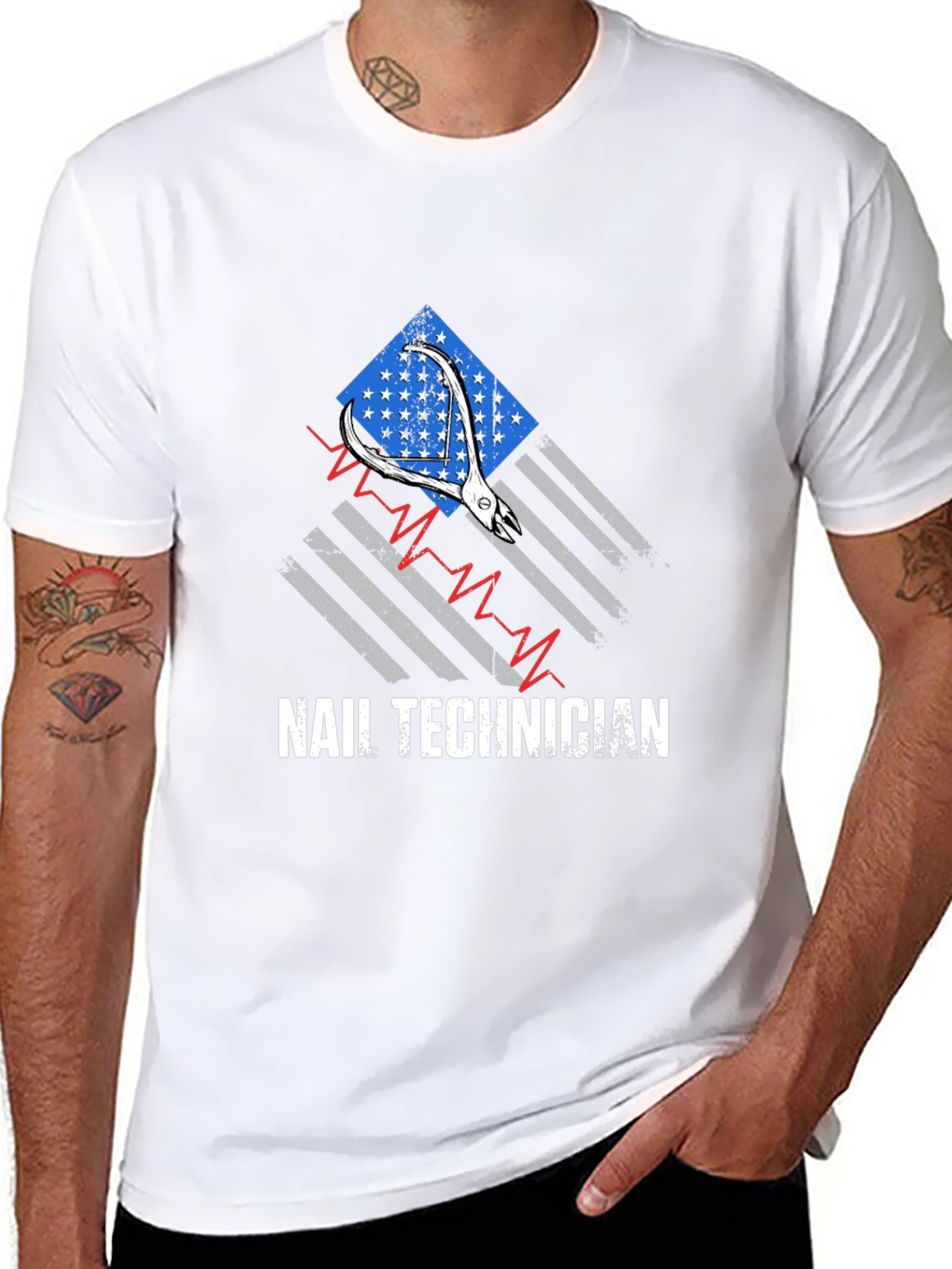 Nail Technician Patriotic T-Shirt