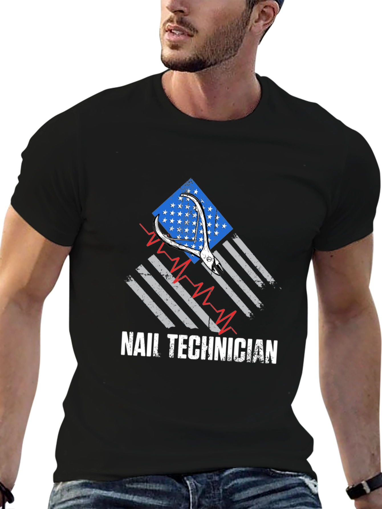 Nail Technician Patriotic T-Shirt
