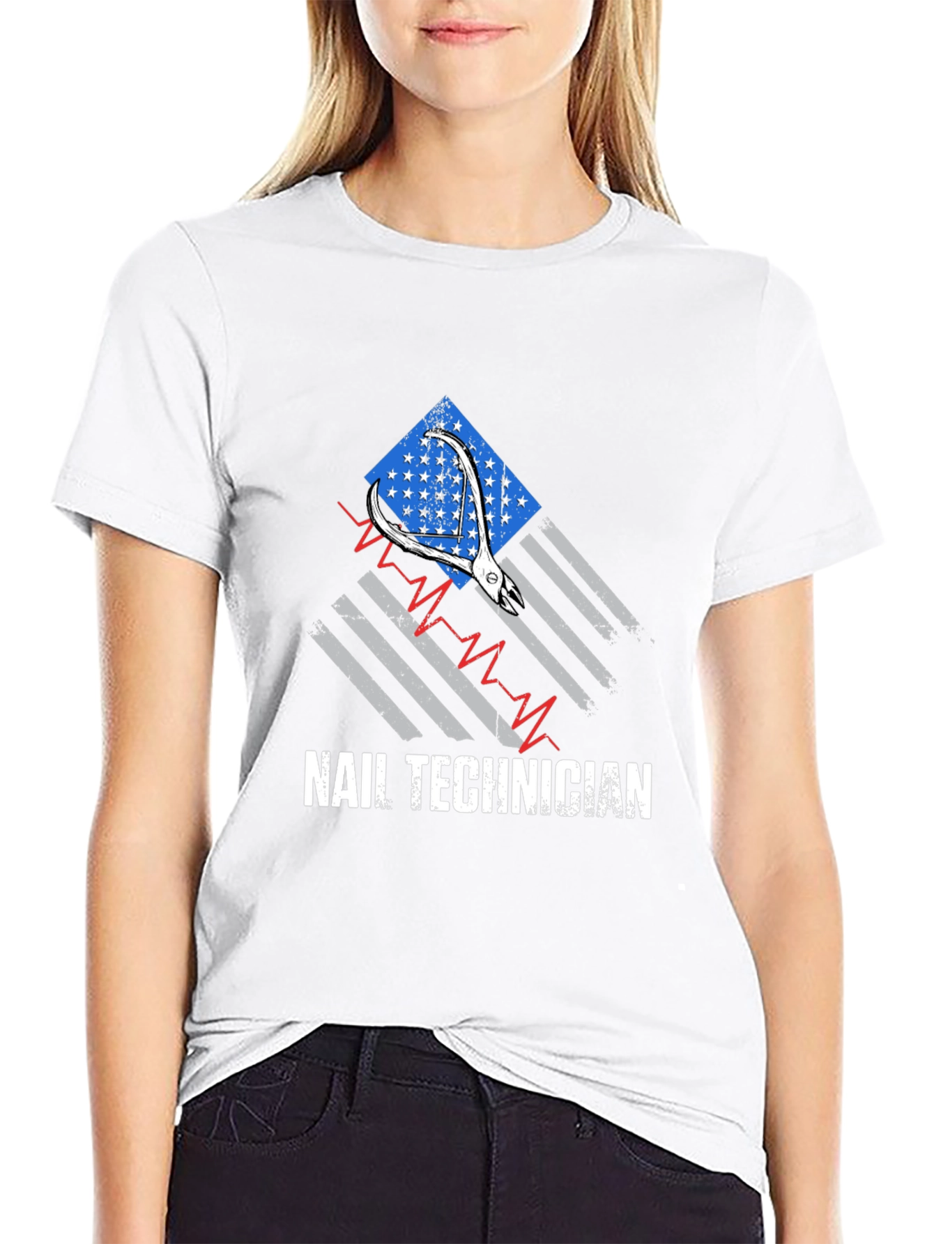Nail Technician Patriotic T-Shirt