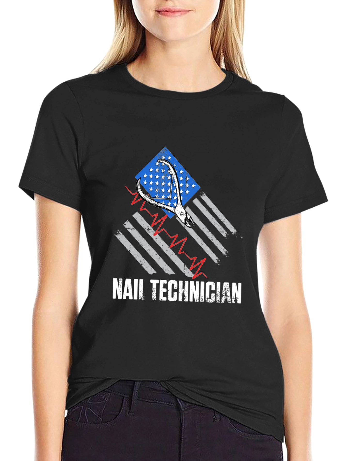 Nail Technician Patriotic T-Shirt