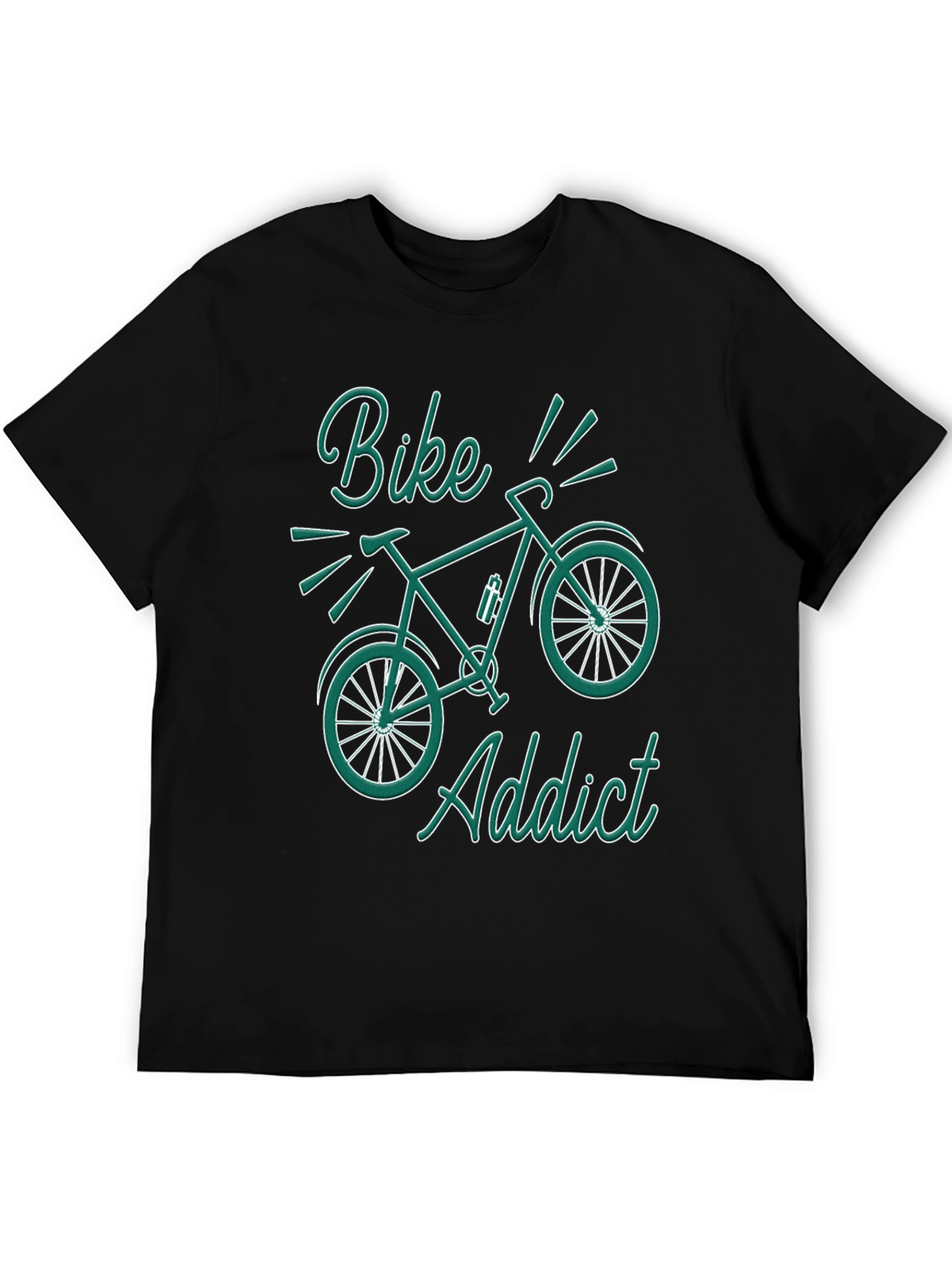 Bike Addict Graphic T-Shirt - Black