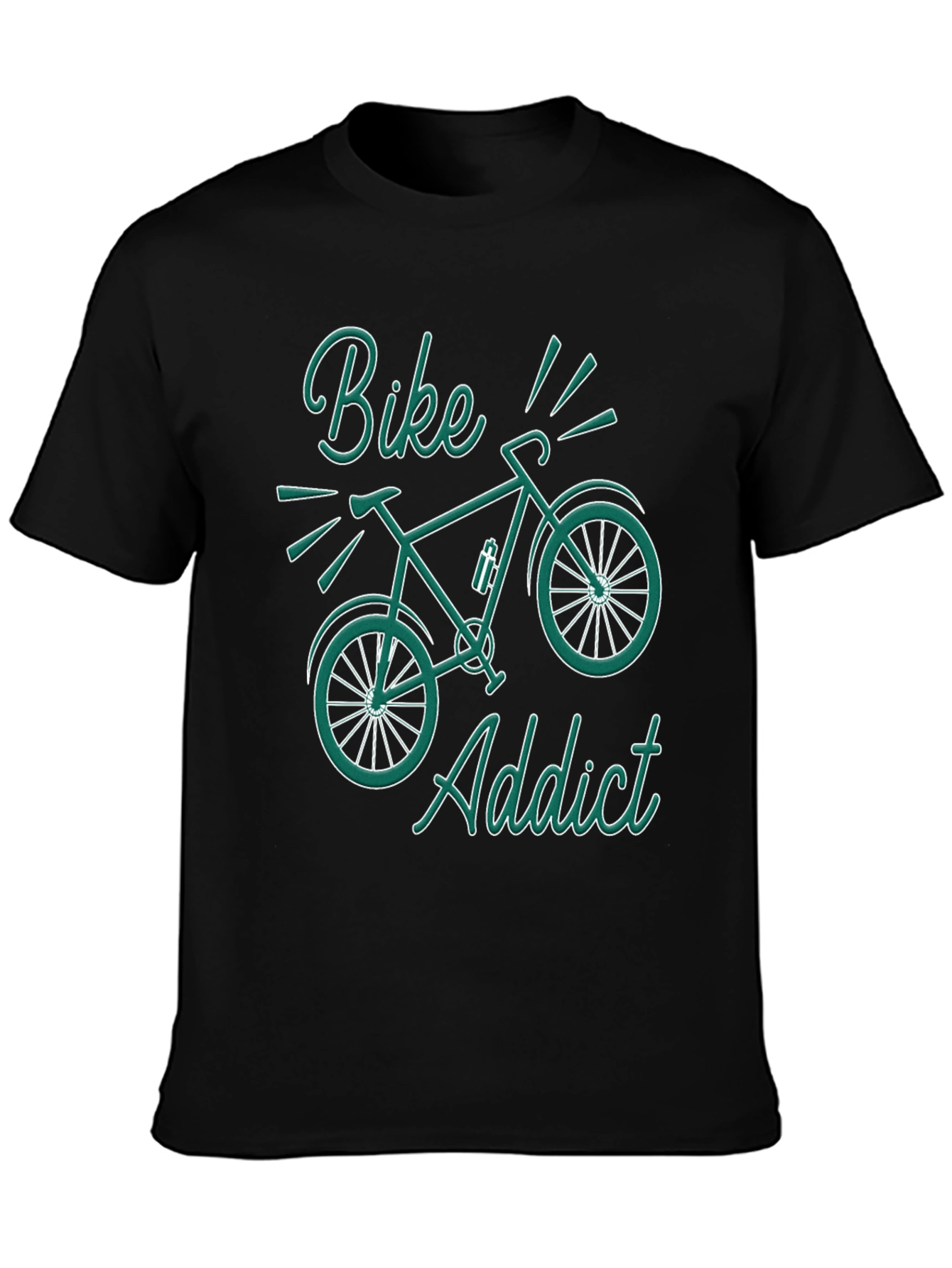Bike Addict Graphic T-Shirt - Black