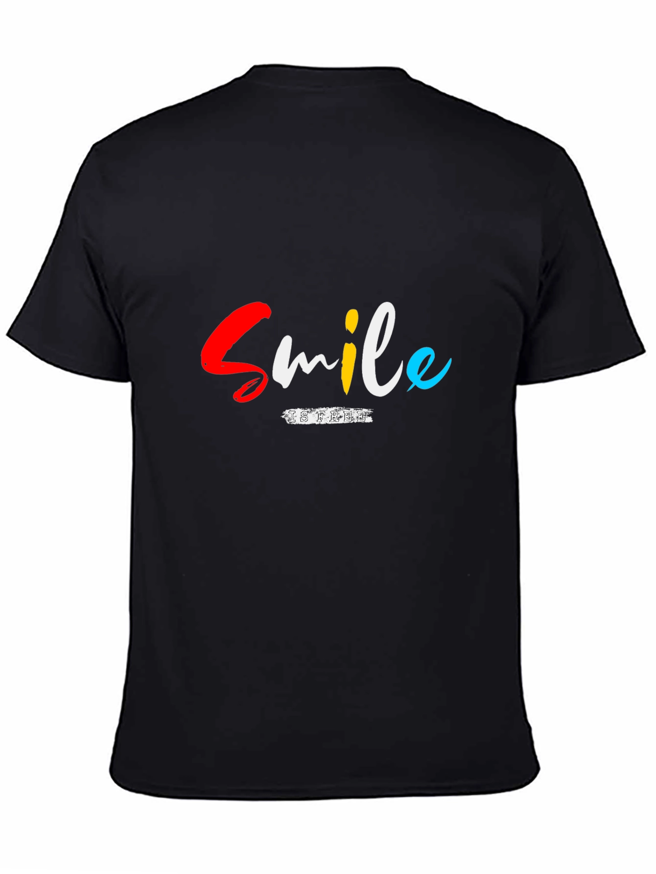 Smile is Free Black T-Shirt