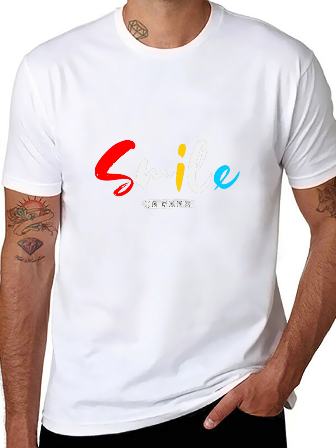 Smile is Free Black T-Shirt