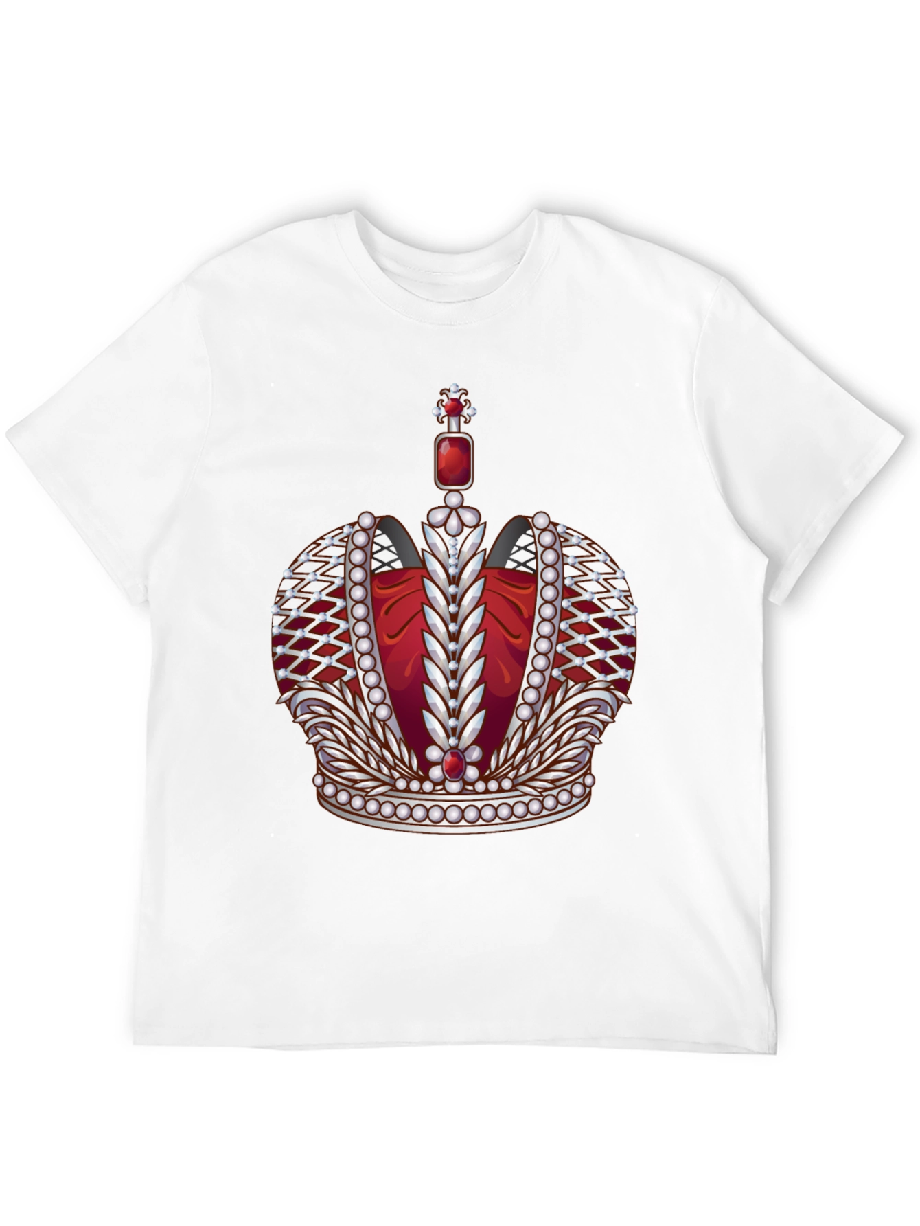 Royal Crown Graphic Tee - Premium Black T-Shirt